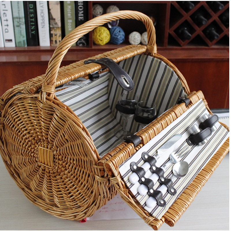 Hộp giỏ hình tròn Willow Picon